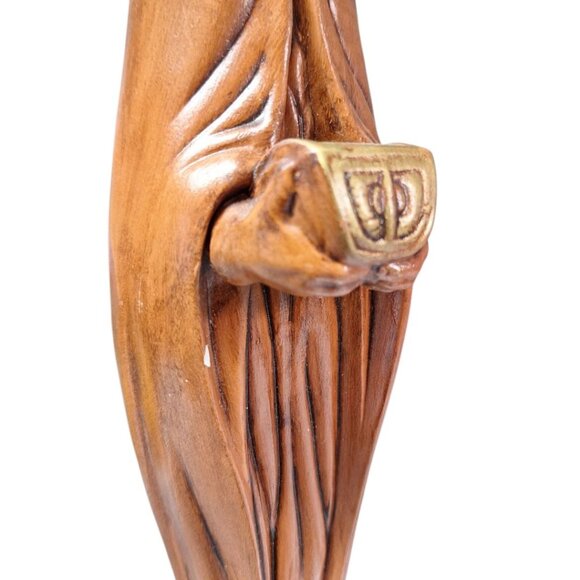 Wiseman King Figurine Statue Orange Gold Nativity Religious 13 Inch Christianity - Picture 4 of 9